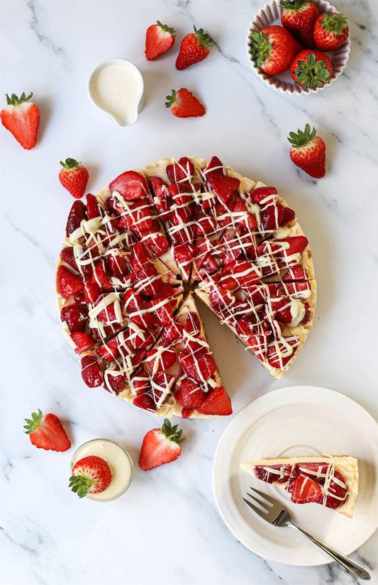 Strawberries & Cream Cheesecake