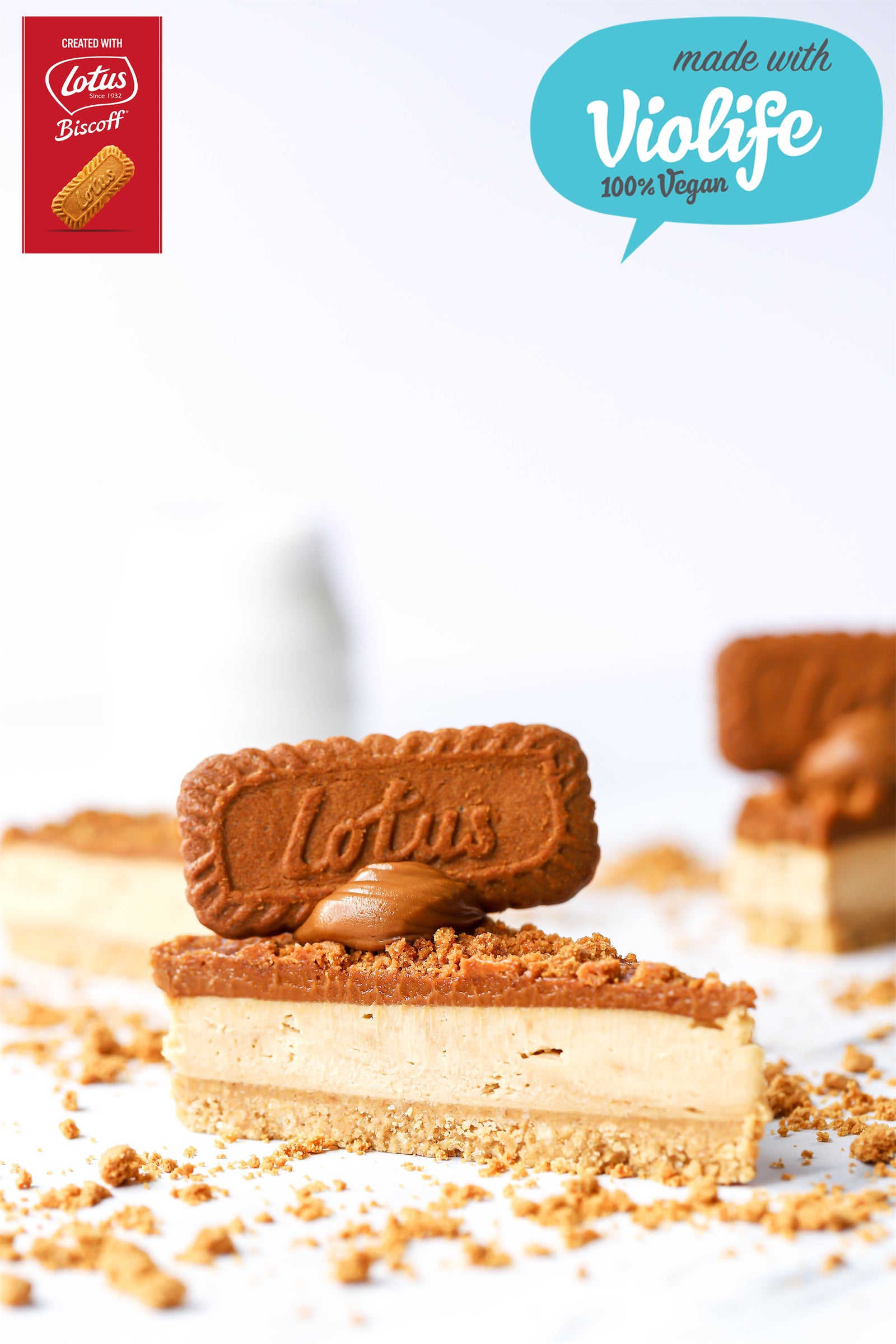 Vegan Lotus Biscoff Cheesecake